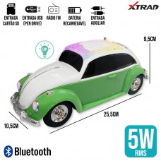 Caixa de Som Bluetooth Fusca WS-1958 Xtrad - Verde